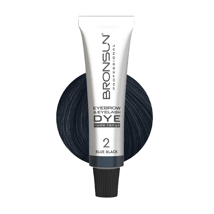 BRONSUN NUDE RANGE Cremă-vopsea pentru sprâncene și gene 2 Negru-albăstrui 15 ml