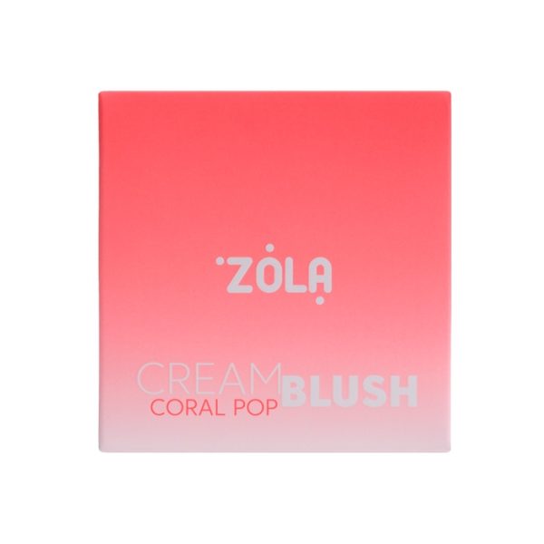 Кремовые румяна CREAM BLUSH Coral Pop ZOLA