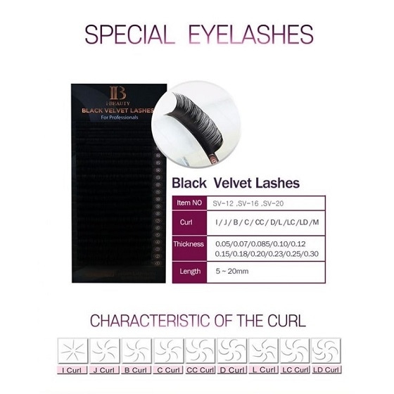 iBeauty Lash Black Velvet С-Загиб 20 линий