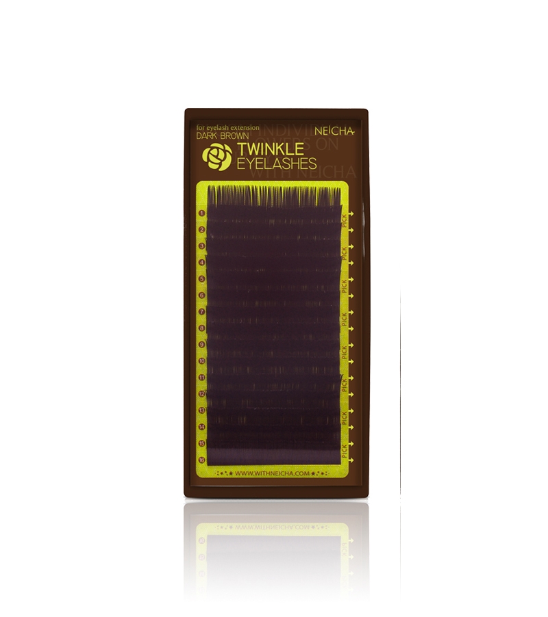 Twinkle Dark Brown C-Загиб /  0.07мм