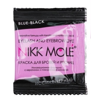 Саше краска иссиня-черная Nikk Mole