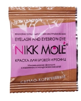 Саше краска светло-коричневая Nikk Mole