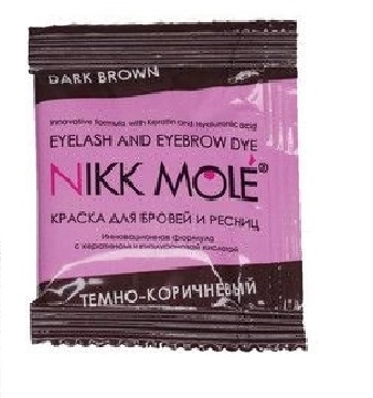 Саше краска темно-коричневая Nikk Mole