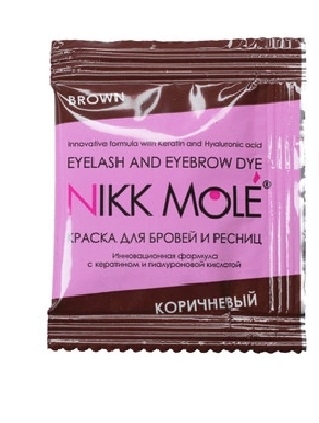 Саше краска коричневая Nikk Mole