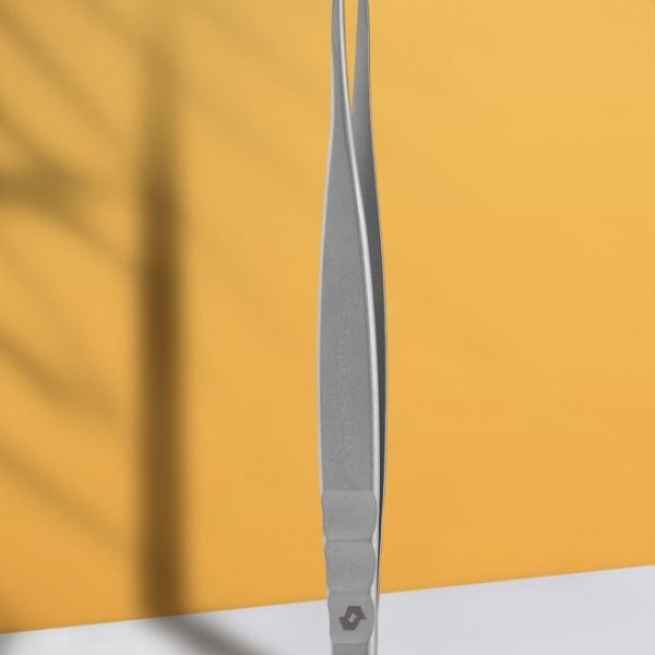 Professional eyelash tweezers Staleks Expert 40/2