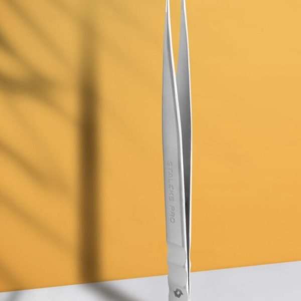 Professional eyelash tweezers Staleks Expert 41/10