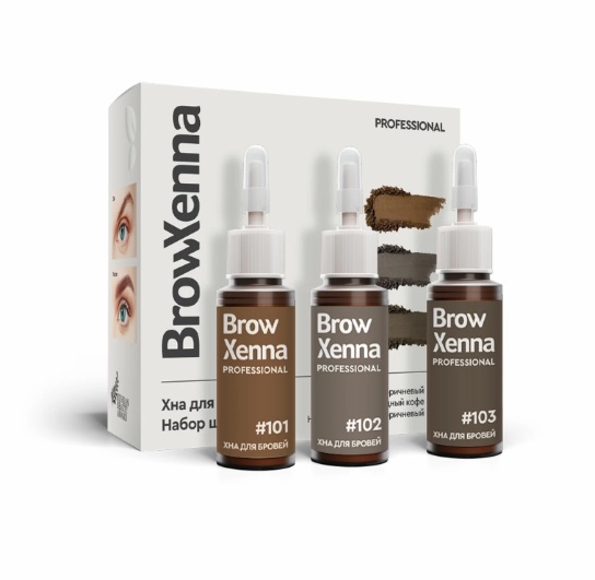 Набор Шатен хна для бровей, BrowXenna®