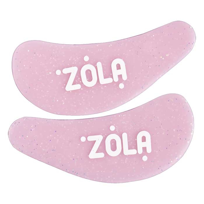 Розовые Патчи силиконовые многоразовые для глаз ZOLA  (1 пара)