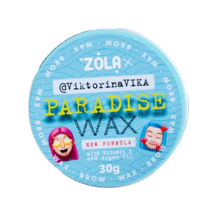 Воск для бровей Paradise Vitamin E Argan Oil ZOLA Viktorina Vika 30г