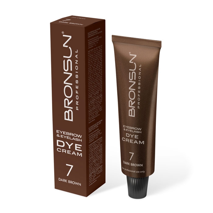 Bronsun Cream 7 Eyelash/Eyebrow Tint - "Dark Brown"