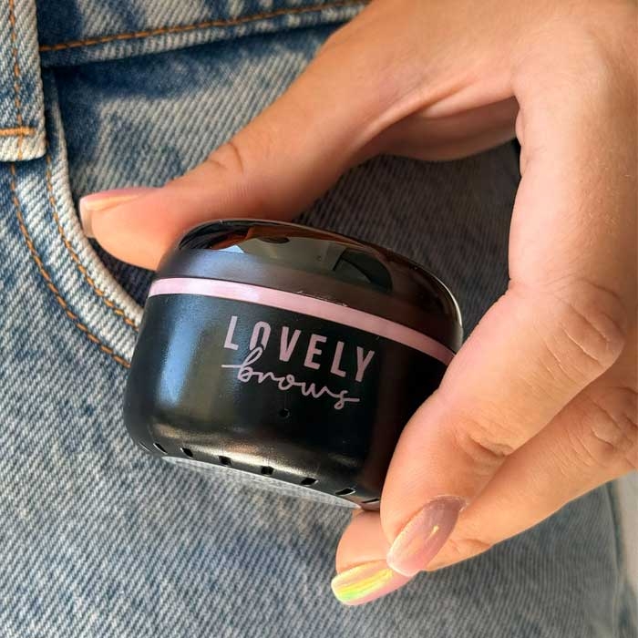 Набор для депиляции с мини воскоплавом USB Lovely Brows розовый