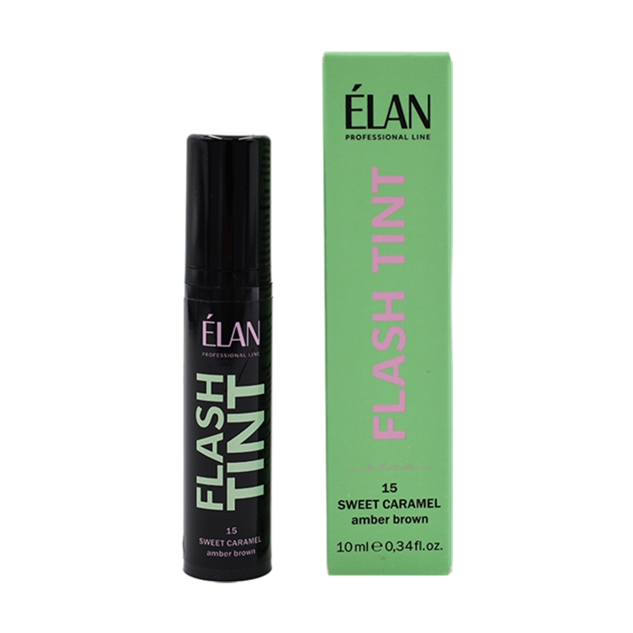 Система прямого окрашивания бровей "FLASH TINT" Sweet Caramel ELAN 10мл.