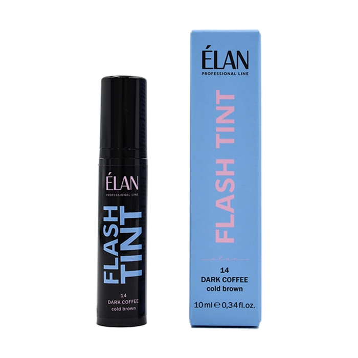 Система прямого окрашивания бровей "FLASH TINT" Dark Coffee ELAN 10мл.