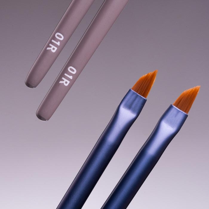 Кисть скошенная для бровей и ресниц Кинжал 01 ZOLA x Romashka