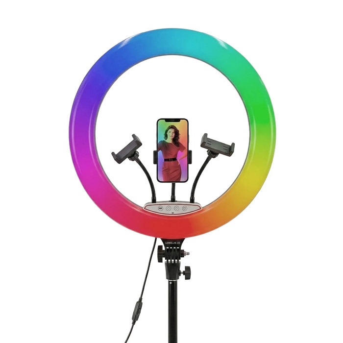 Кольцевая RGB-лампа 18" (45 см) с ножкой и чехлом